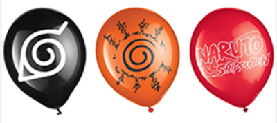 NARUTO LATEX BALLOONS