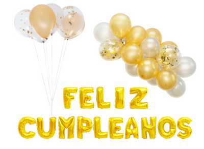 "FELIZ CUMPLEANOS" Balloon Garland Set