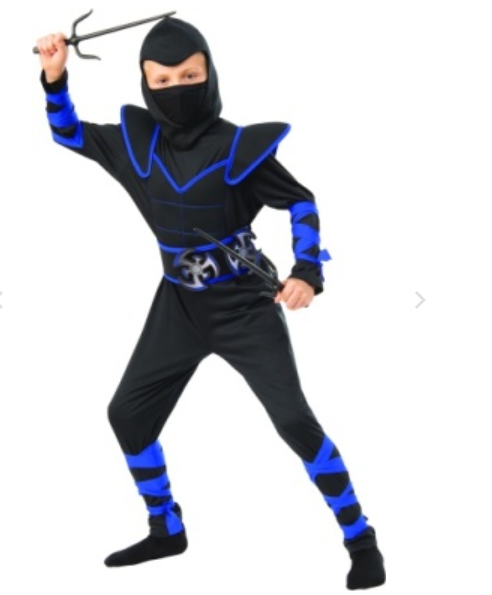 Blue Ninja Kids Costume