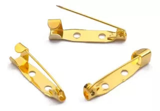 Pinche prendedor Gold 3/4"10pcs