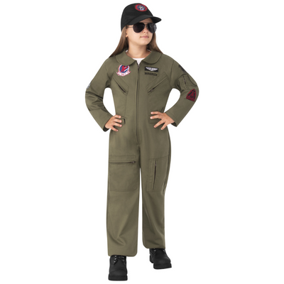 Top Gun Deluxe Kids Costume Flight Suit