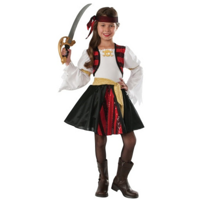 High Seas Pirate Kids Costume - Size: Small