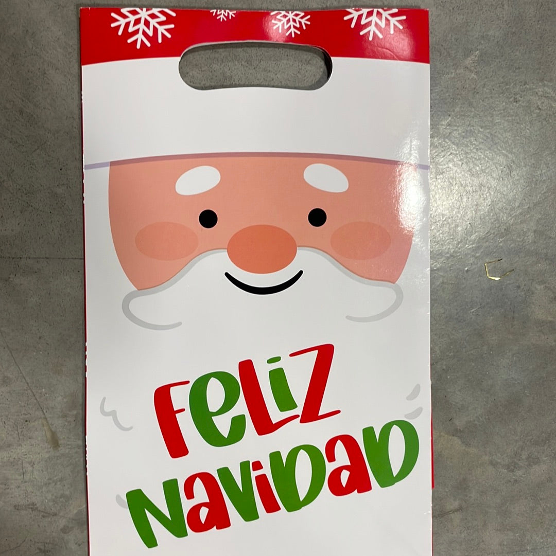 BOLSA REGALO TEMPORADA NAVIDAD HO HO HO FELIZ NAVIDAD