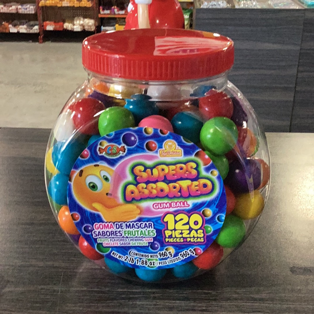 Supers Assorted Gumballs – Fiesta Warehouse