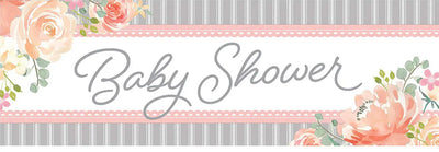 Baby Shower Girl Giant Banner (20x60”)