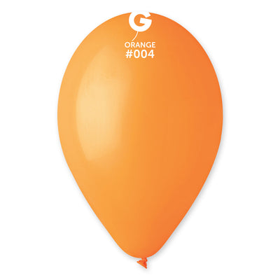 12" Gemar Latex Balloons (Bag of 50) Standard Orange