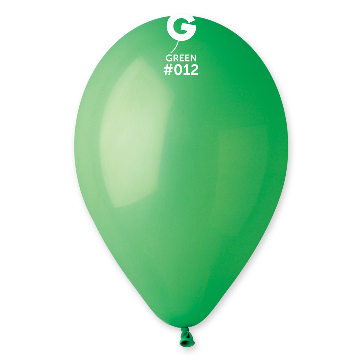 12" Gemar Latex Balloons (Bag of 50) Standard Green