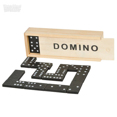 Domino 28pc Set In Wooden Box X Unidad