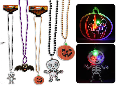 Collar de Halloween con Luces y Cambio de Color (20"