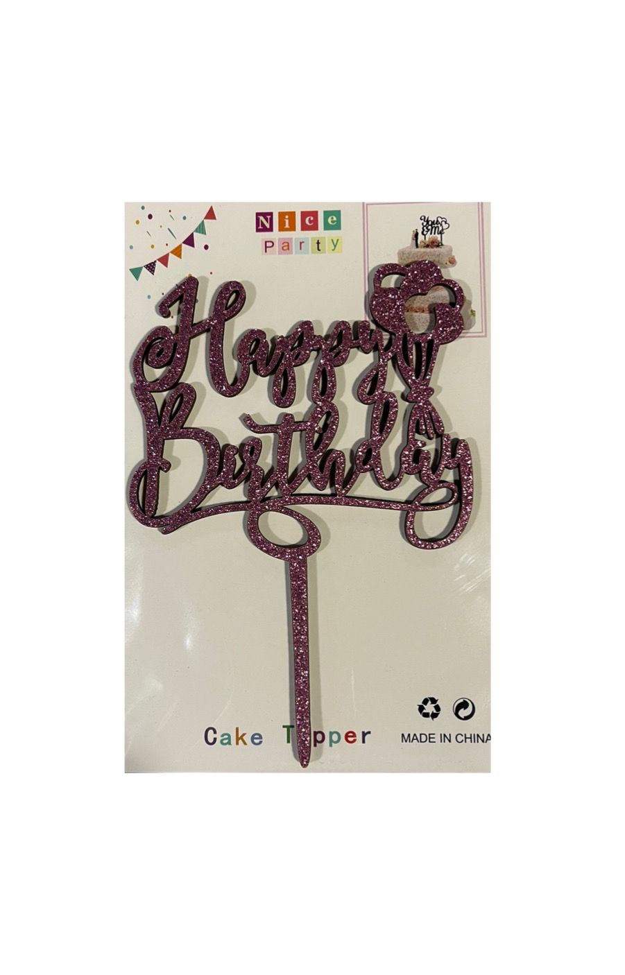 Cake Topper Happy Birthday Violeta