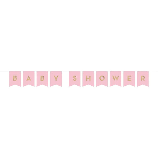 Baby Shower Banner Pink