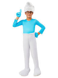 Kids The Smurf Brainy Smurf Costume
