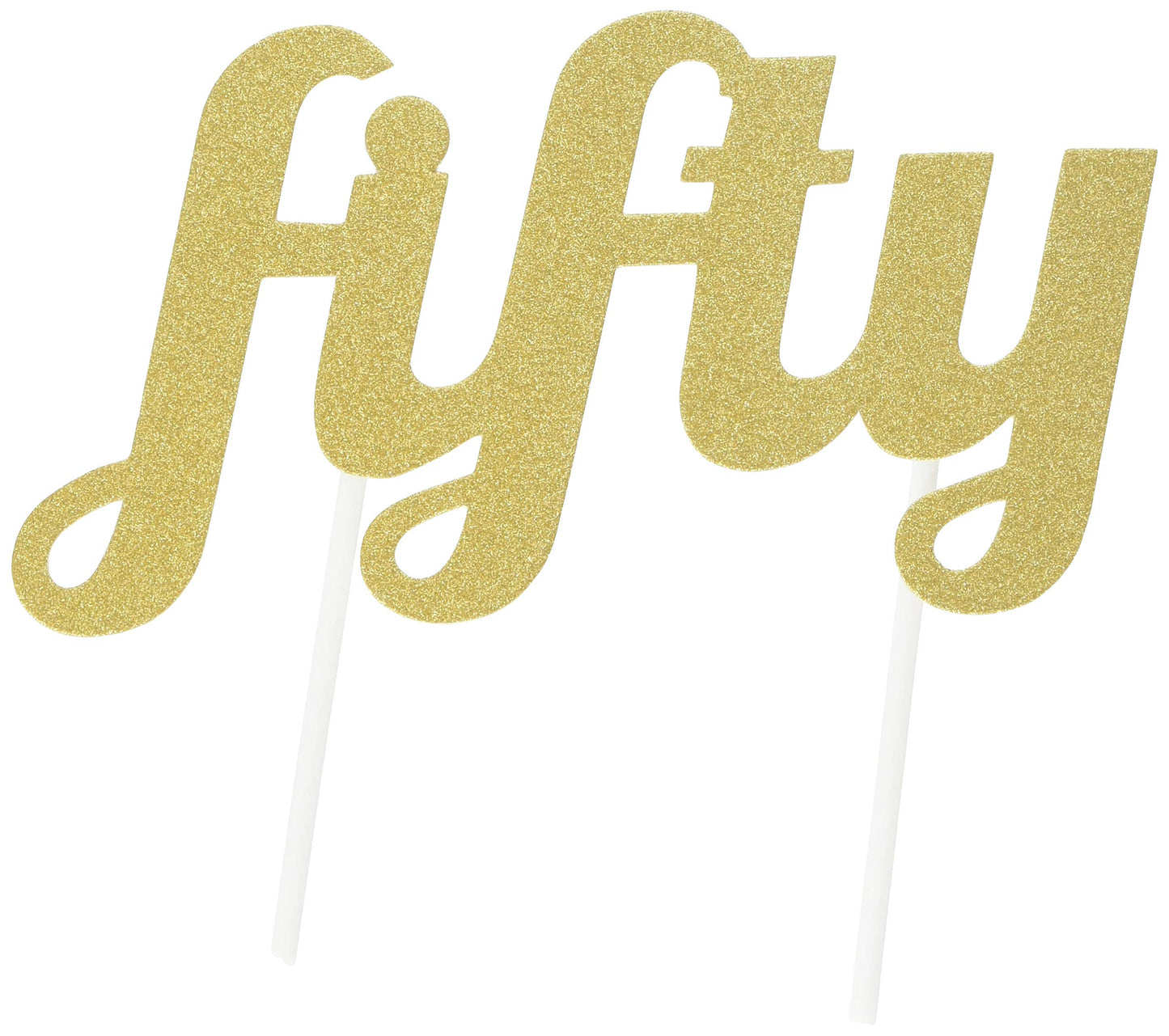 Cake Topper Gold 50 (x1u)