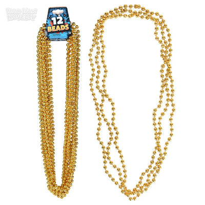 33" 7mm Gold Beads