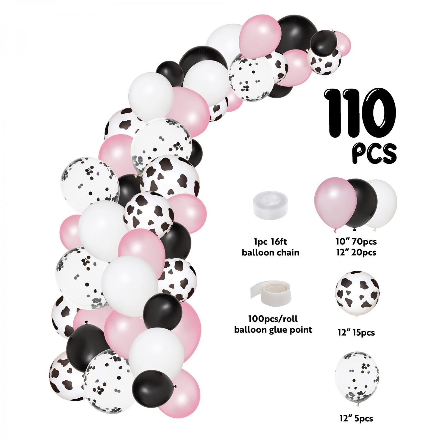 Dalmatian Theme Balloon Garland Set 16ft