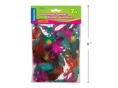 Plumas de Guinea en Colores Surtidos – 7g (Aprox. 112 piezas)