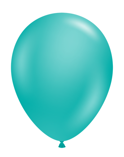 5 Inch Tuftex
 Latex Balloons
 (50 Per Bag)
 Pastel Teal