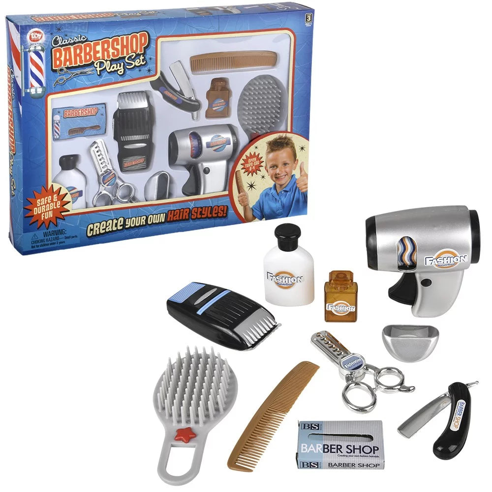 10pc Barber Role Play Set