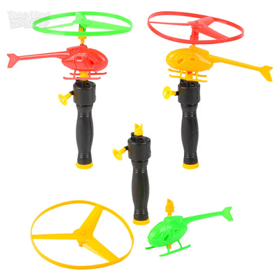 5" Rip Cord Flying Helicopter X Unidad