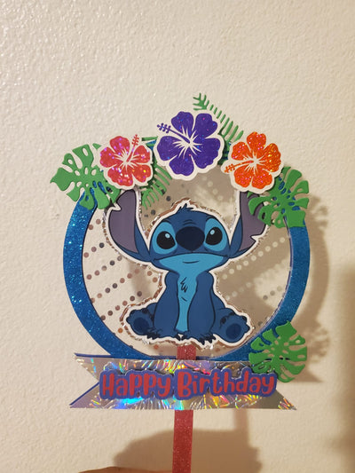 Cake Topper Stitch Rose