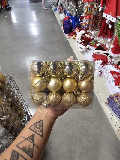 Pelota/Bola de Navidad 4cm (24 Uni)