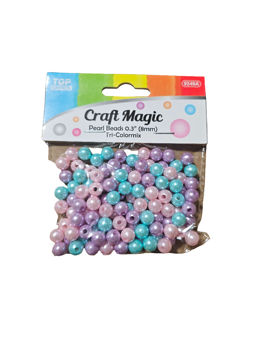 Craft Magic Pearl Beads Pastel Colors