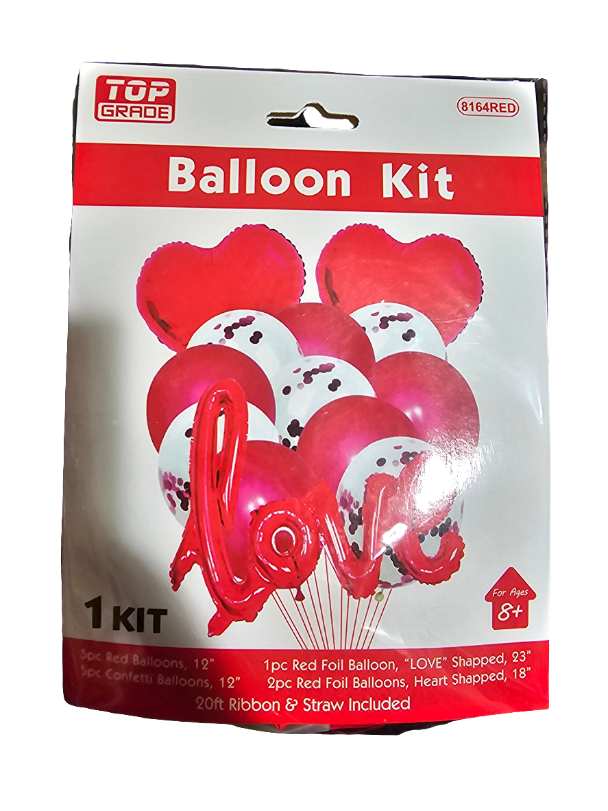 Valentines Balloon Kit Red