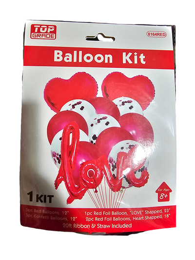 Valentines Balloon Kit Red