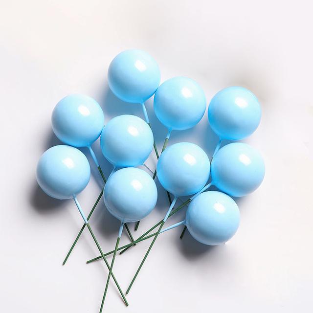 Faux Balls Azul Baby Decorative 10pcs