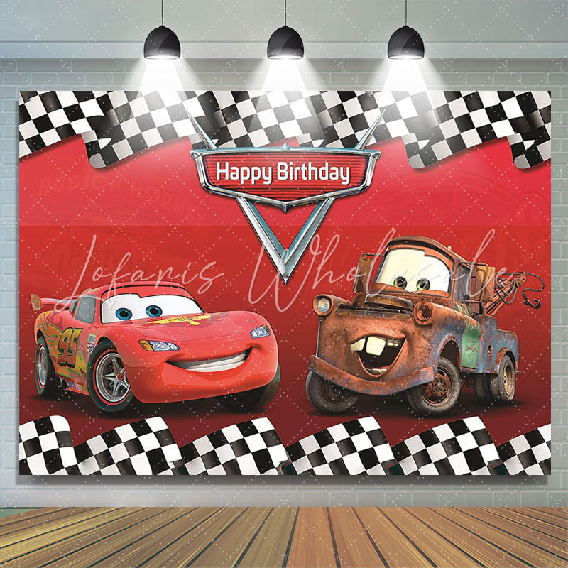 Backdrop Cars Happy Birthday!