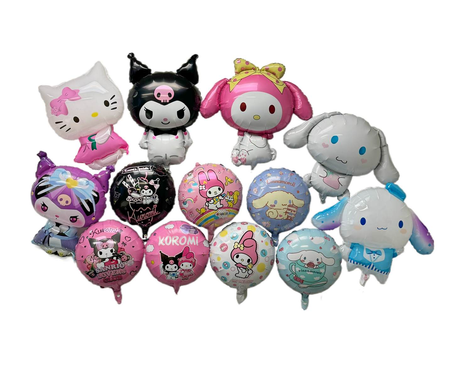 18" Hello Kitty Cinnamonroll Kuromi Foil Balloons