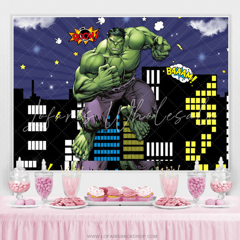 Backdrop HULK In Light City