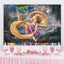 Backdrop Rapunzel Princess Happy Birthday