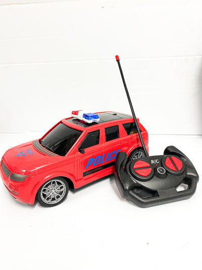 Red Land Rover Police - Remote Control