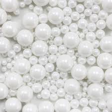 Plastic Pearls White Mix 1oz (30g)