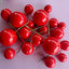 Faux Balls Roja Decorative 10pcs