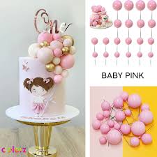 Faux Balls Rosa Baby Decorative 10pcs