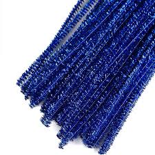 Chenille Metallic Azul Royal 12pcs