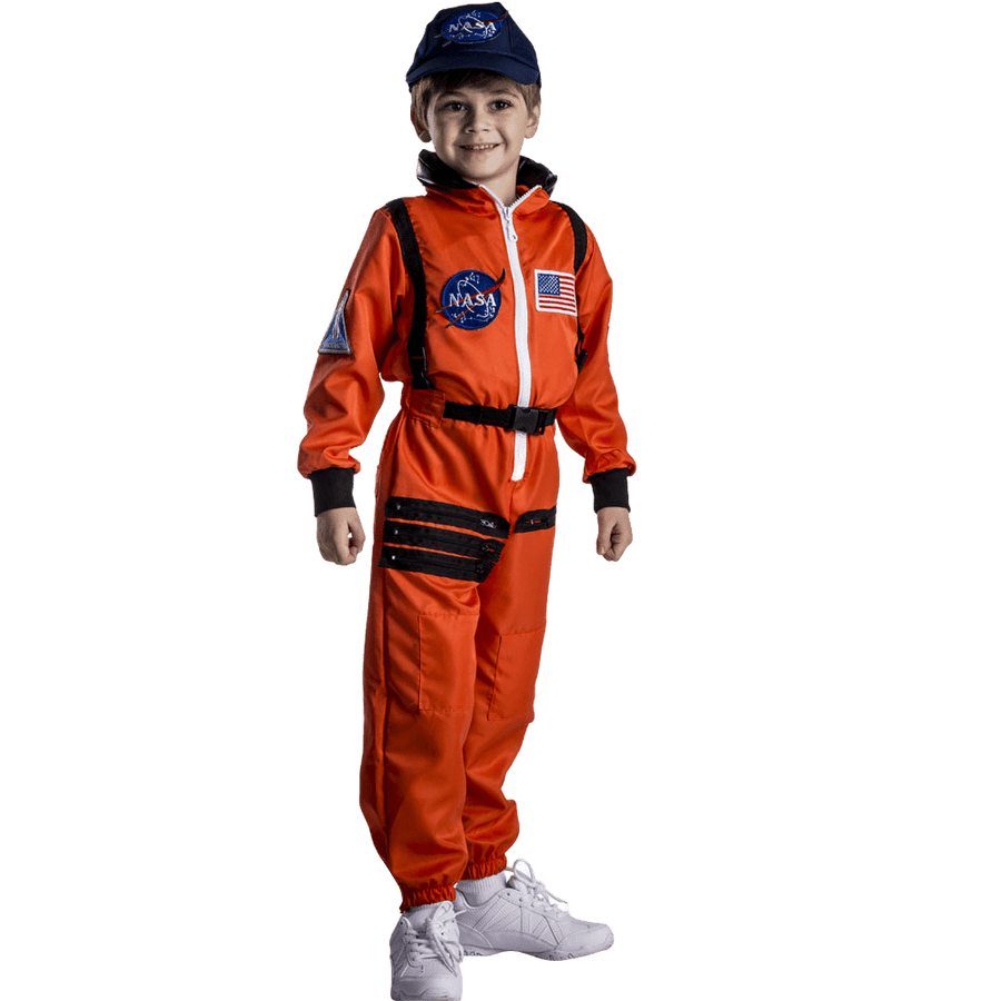 NASA Astronaut Costume Orange - Kids