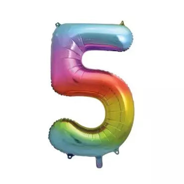 Large Shape 5 RAINBOW Balloon