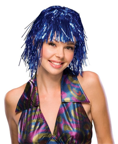 Tinsel Wig-Blue