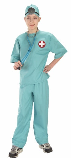 Surgical Scrubs Kids Costume - Size: Small