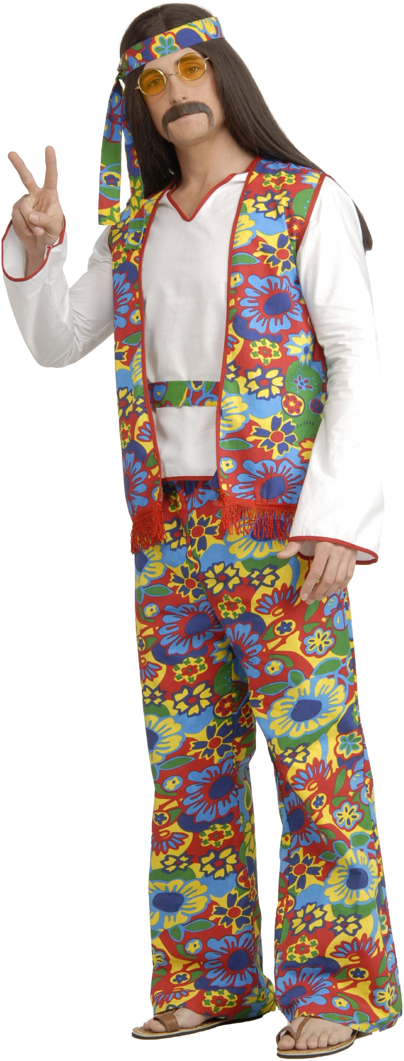 Hippie Dippie Man Adult Costume - Plus