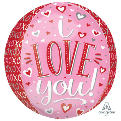 Globo Valentine Helio Orbz 15"