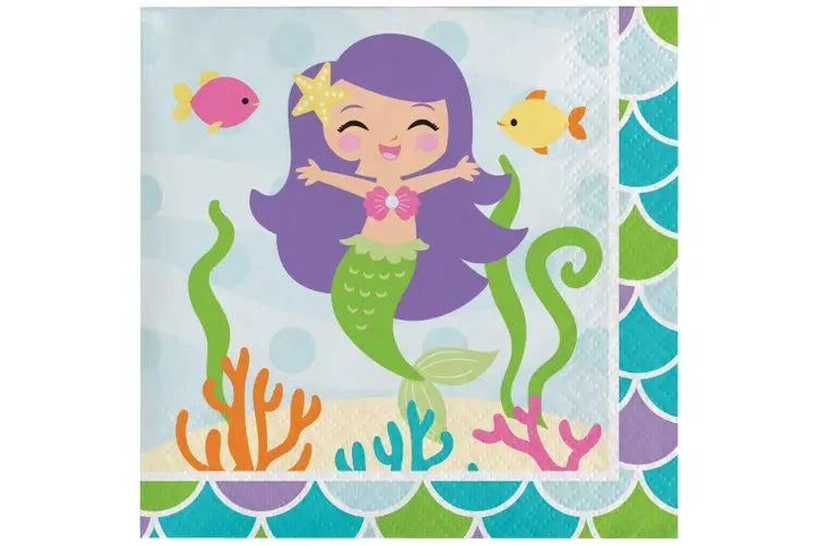 Mermaid Friends Servilletas de Papel