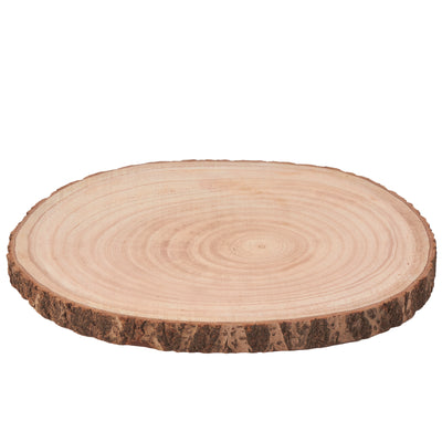 RODAJAS DE MADERA NATURAL - 15"