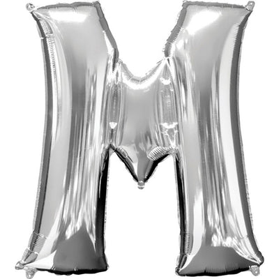 Balloon Air-Filled Letter "M"- Silver