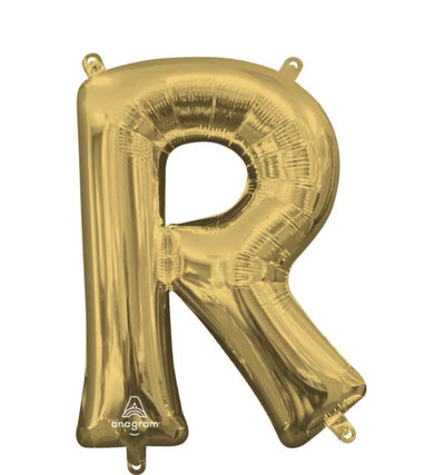 Letter "R" White Gold Air Filled