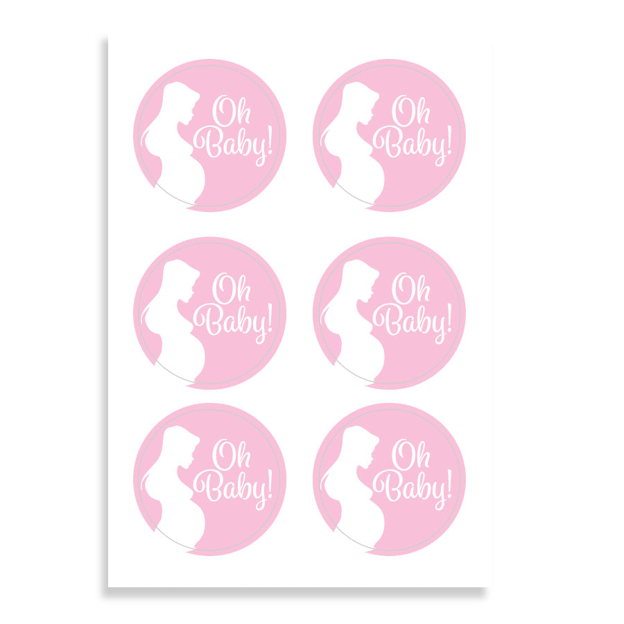 ETIQUETAS ADHESIVAS PARA BABY SHOWER - Pegatinas