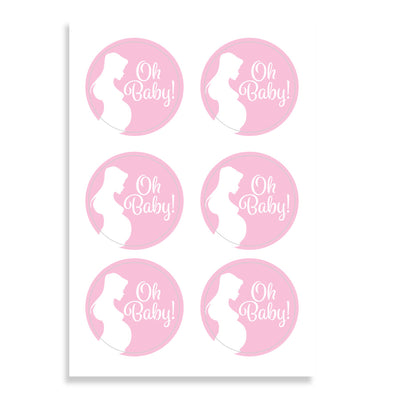 ETIQUETAS ADHESIVAS PARA BABY SHOWER - Pegatinas